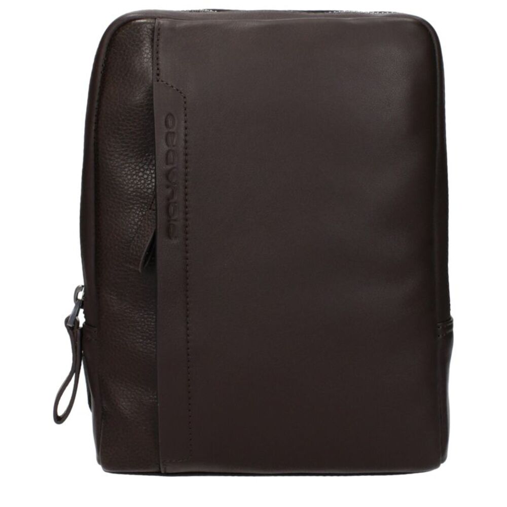 Piquadro Brown Leather Crossbody Men's Bag